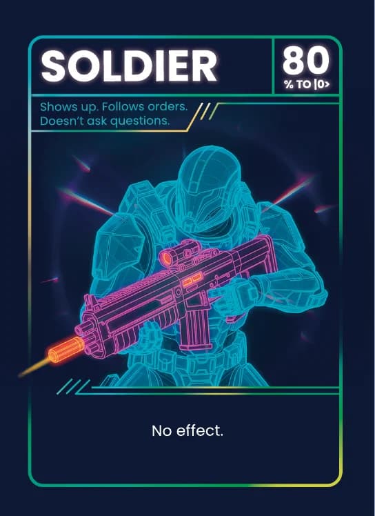 Soldier card
