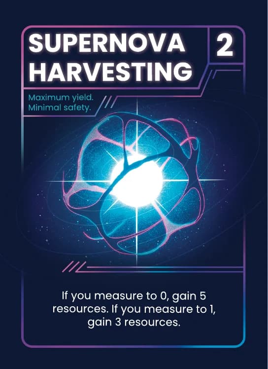 Supernova Harvesting card