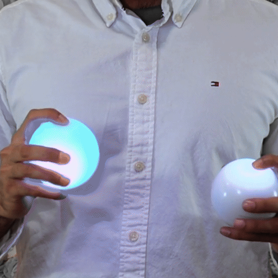 A flick rotates the dot direction